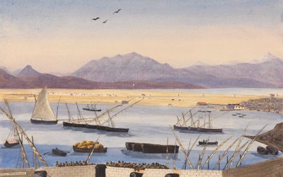 Part of the Bay of Gibraltar, the Spanish Lines by George Lothian Hall