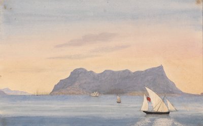 The Rock of Gibraltar from Algeciras (Spain) by George Lothian Hall