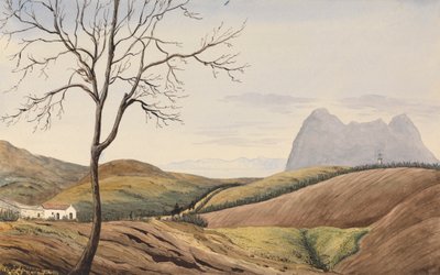 The Rock of Gibraltar from the Alameida at San Roque by George Lothian Hall