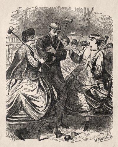 Our Croquet Party by George Louis Palmella Busson Du Maurier