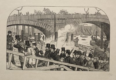 The Living Stream at London Bridge (Under the Bridge) by George Louis Palmella Busson Du Maurier