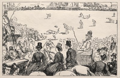 University Cricket Match at Lords by George Louis Palmella Busson Du Maurier