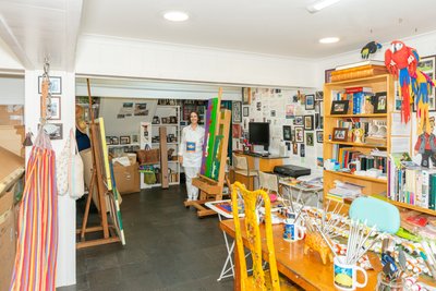 Cristina Rodriguez in Her Studio by Bartolome Esteban and studio Murillo