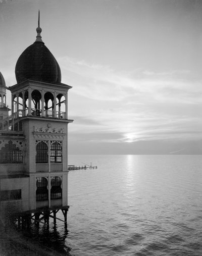 Saltair - Sunset by George Lytle Beam