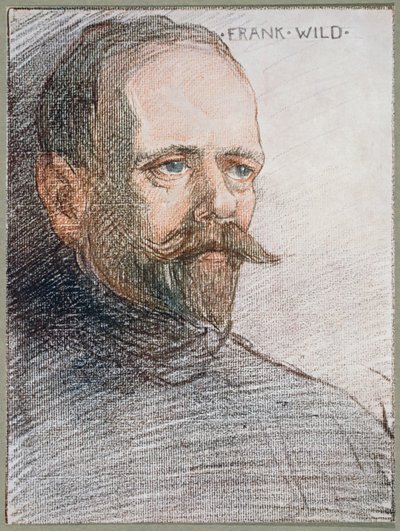 Portrait of Frank Wild from The Heart of the Antarctic by Sir Ernest Shackleton c.1909 by George Marston