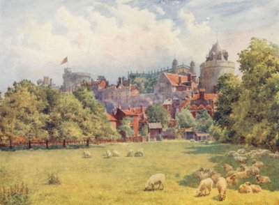 The Castle from the Fields by George Moore Henton