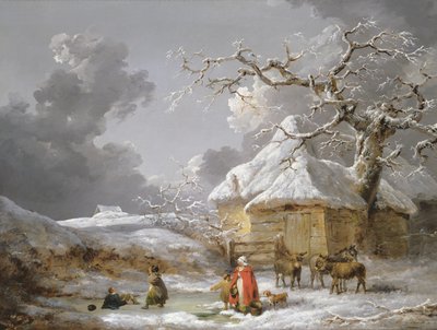 A Fall on the Ice by George Morland