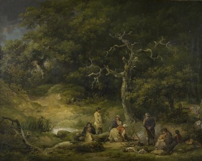 Gypsies in a Landscape, c.1790 by George Morland