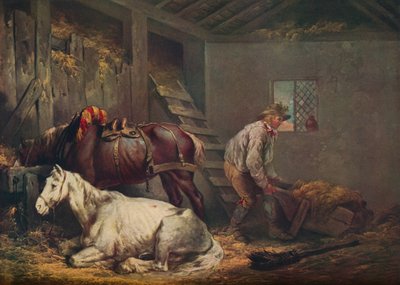Horses in a Stable by George Morland