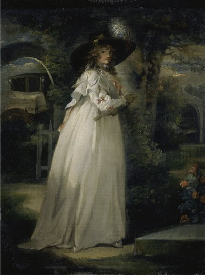 Portrait of a Girl in a Garden, c.1786-88 by George Morland