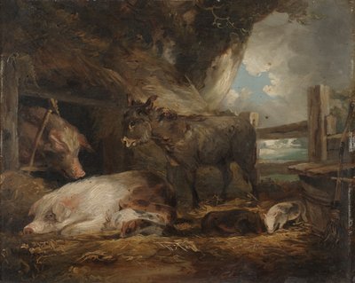 Visit to the Pig Sty by George Morland