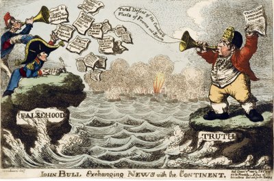 John Bull Exchanging News with the Continent by George Moutard Woodward