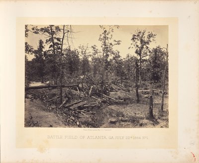 Battle Field of Atlanta, Georgia, July 22, 1864, No. 1 by George N. Barnard