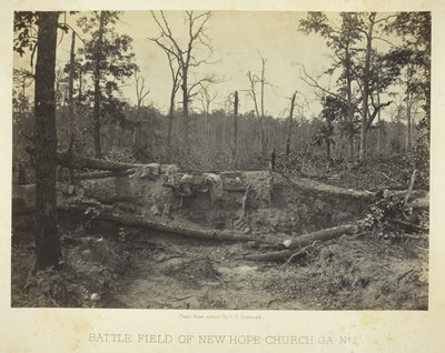 Battle Field of New Hope Church, GA, No. 2, 1866 by George N. Barnard