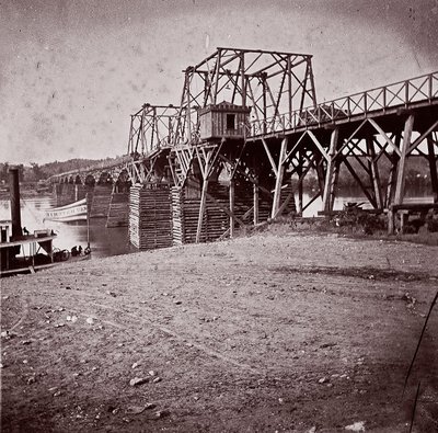 Bridge Across Tennessee River at Chattanooga by George N. Barnard