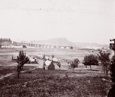 Bridge Builders Camp opposite Chattanooga by George N. Barnard