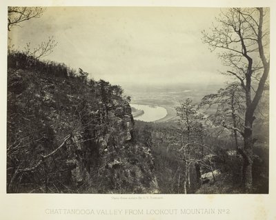 Chattanooga Valley from Lookout Mountain, No. 2 by George N. Barnard