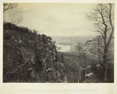 Chattanooga Valley from Lookout Mountain, No. 2, 1864-66 by George N. Barnard