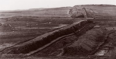 Confederate Earthworks, Centreville, Virginia by George N. Barnard