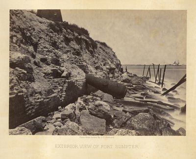 Exterior View of Fort Sumter by George N. Barnard