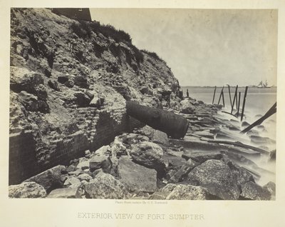 Exterior View of Fort Sumter by George N. Barnard