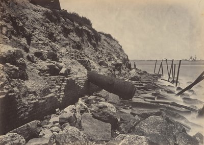 Exterior View of Fort Sumpter by George N. Barnard