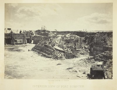 Interior View of Fort Sumter by George N. Barnard