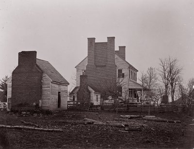 Lewis House. Battlefield of Bull Run, 1861-62 by George N. Barnard