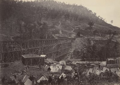 Pass in the Racoon Range, Whiteside No. 1, 1860s by George N. Barnard