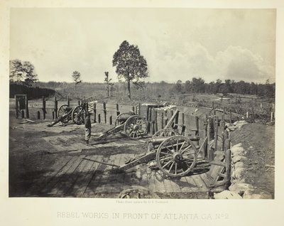 Rebel Works in Front of Atlanta, GA, No. 2, 1864 by George N. Barnard