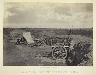 Rebel Works in Front of Atlanta, GA, No. 4 by George N. Barnard