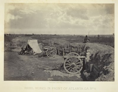 Rebel Works in Front of Atlanta, GA, No. 4 by George N. Barnard