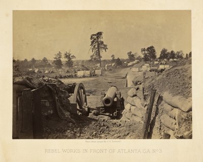 Rebel Works in Front of Atlanta, Ga. No. 3 by George N. Barnard