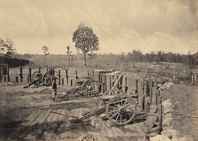 Rebel Works in Front of Atlanta, Georgia, No. 2 by George N. Barnard