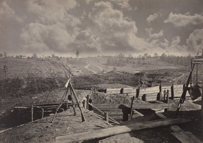 Rebel Works in Front of Atlanta, Georgia No. 5 by George N. Barnard