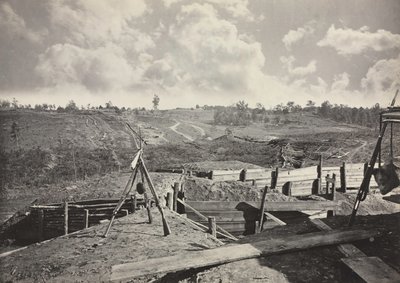 Rebel Works in Front of Atlanta, Georgia, No. 5 by George N. Barnard
