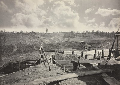 Rebel Works in Front of Atlanta, Georgia, No. 5 by George N. Barnard