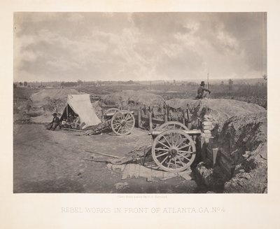 Rebel works in front of Atlanta, GA by George N. Barnard