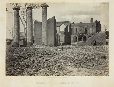 Ruins in Columbia, S.C., No. 2 by George N. Barnard