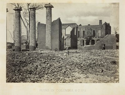 Ruins in Columbia, S.C., No. 2, 1865 by George N. Barnard
