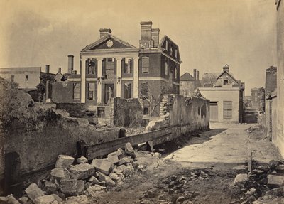 Ruins of the Pinckney Mansion, Charleston, South Carolina by George N. Barnard