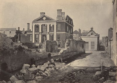 Ruins of the Pinckney Mansion, Charleston, South Carolina by George N. Barnard