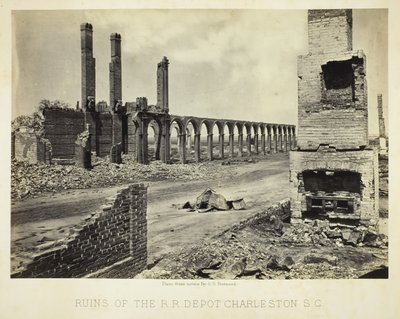 Ruins of the R.R. Depot Charleston, S.C. by George N. Barnard