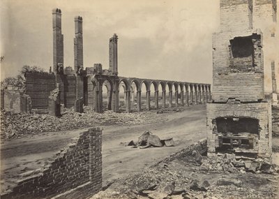Ruins of the R.R. Depot, Charleston, South Carolina, 1860s by George N. Barnard