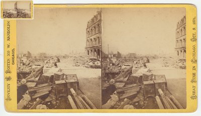 Stereograph of Safes Taken from Ruins on Dearborn Street After the Chicago Fire of 1871, 1871 by George N. Barnard