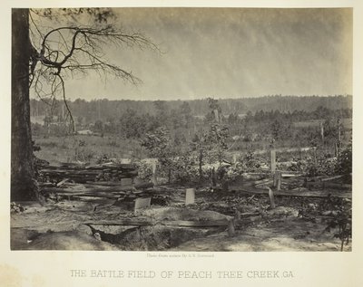 The Battlefield of Peach Tree Creek, Georgia by George N. Barnard