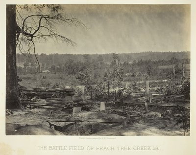 The Battle Field of Peach Tree Creek, Georgia by George N. Barnard