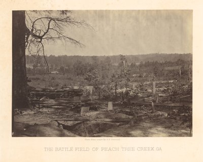 The Battlefield of Peach Tree Creek, Georgia by George N. Barnard