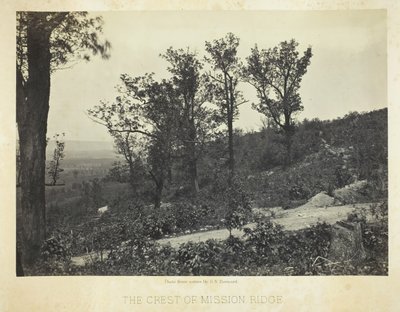 The Crest of Mission Ridge, 1864-66 by George N. Barnard