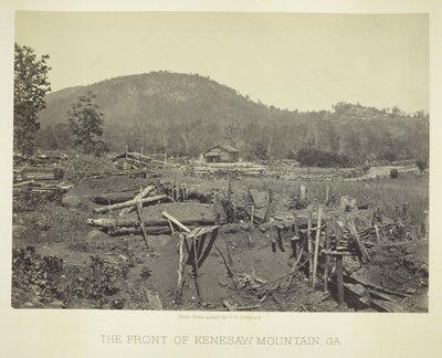 The Front of Kenesaw Mountain, GA by George N. Barnard